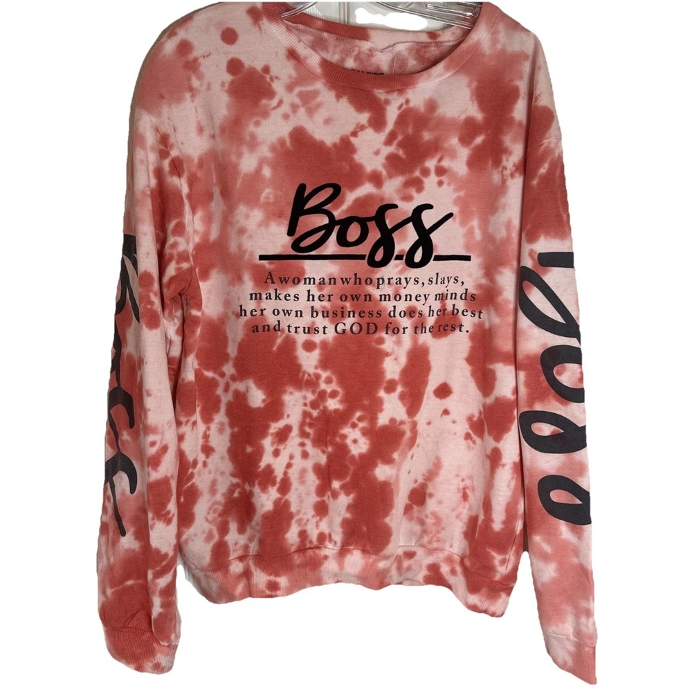 NWOT Onfire Tye Dye Boss Sweatshirt‎ Sz 1X